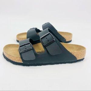 NWT Birkenstock Black Arizona Birko-Flor 38